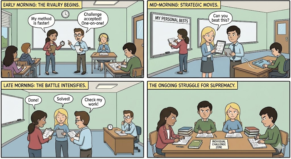 ASVO agents presenting results in a workplace scenario